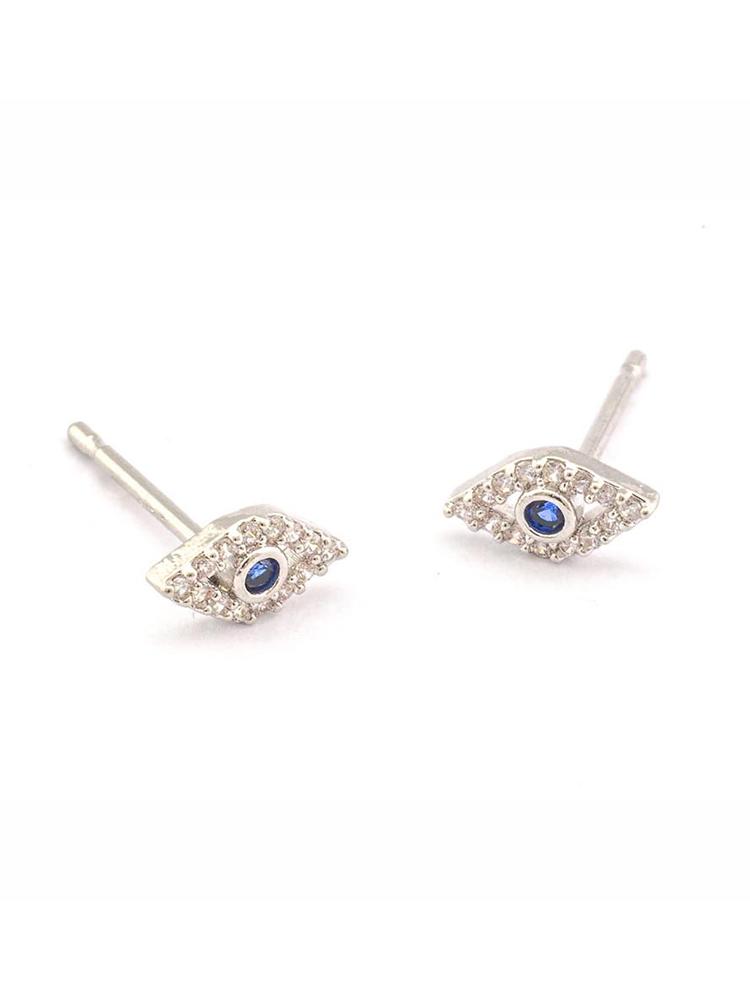 Tai CZ Mini Blue Evil Eye Studs - Saint Bernard