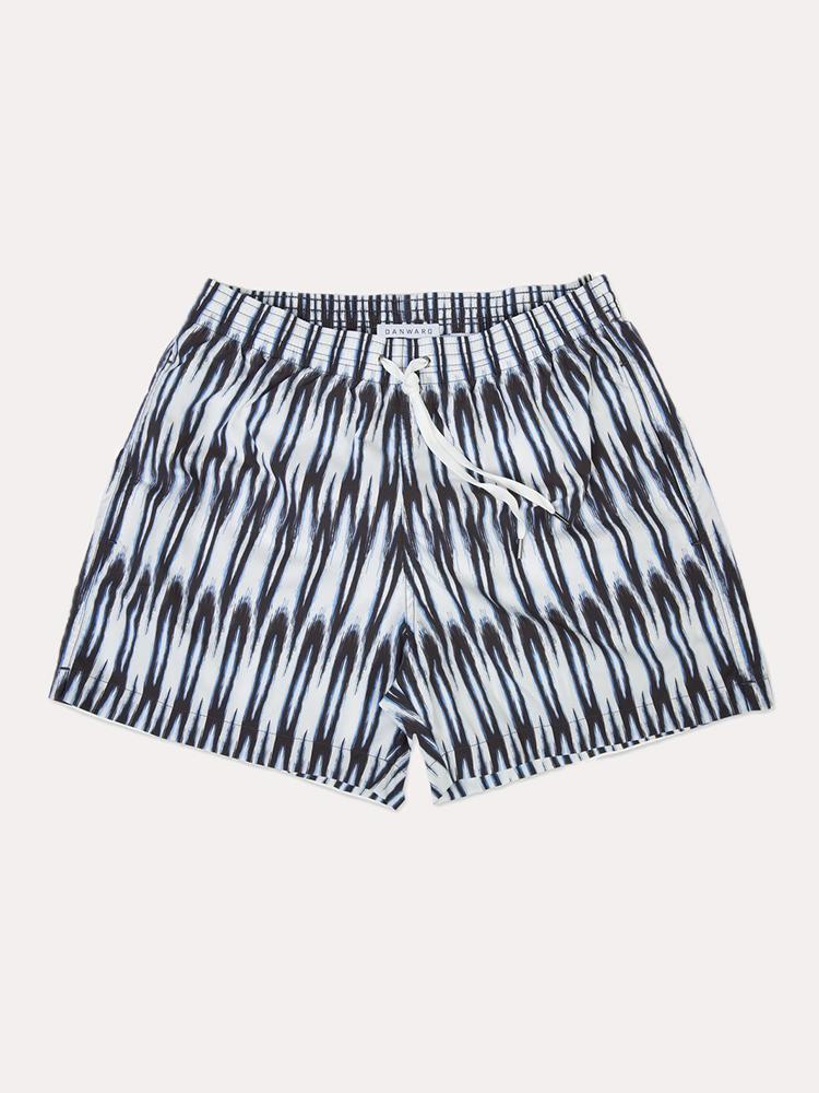 Danward Elastic Swim Short with Tie Dye Print - Saint Bernard