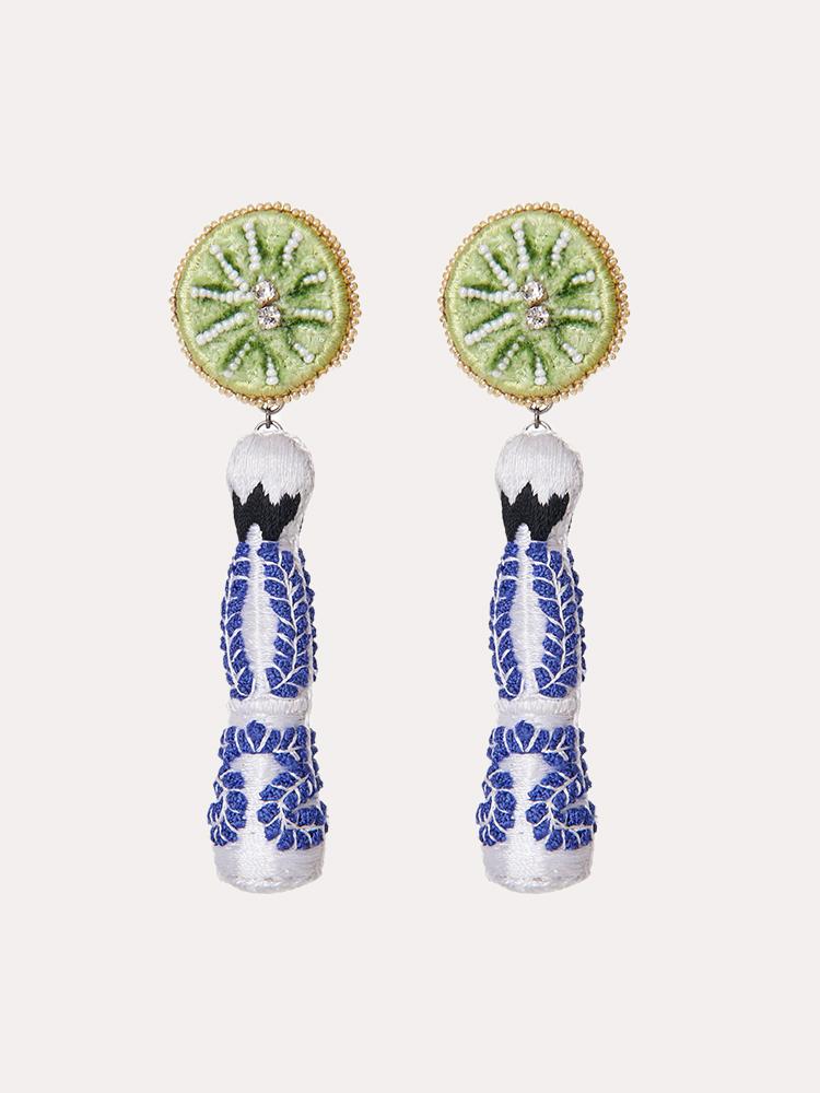 Mignonne Gavigan Tequila Bottle Earrings - Saint Bernard