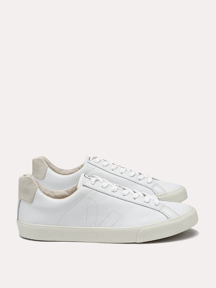 VEJA Women's Esplar Leather White Sneaker - Saint Bernard