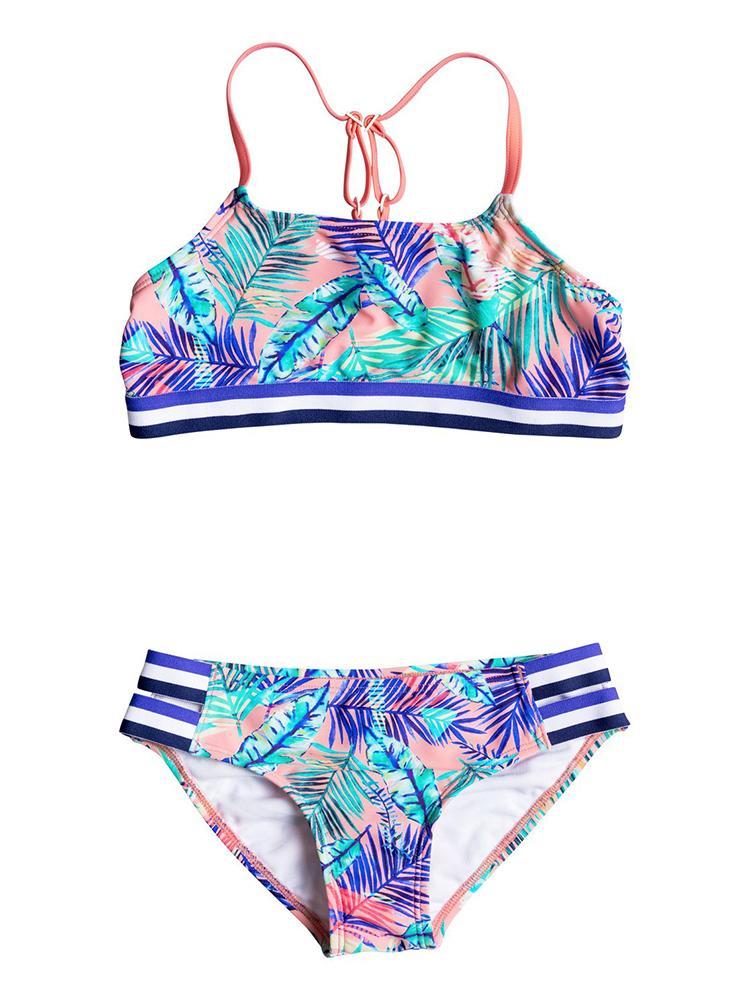 Roxy Girls' Retro Summer Halter Bikini Set