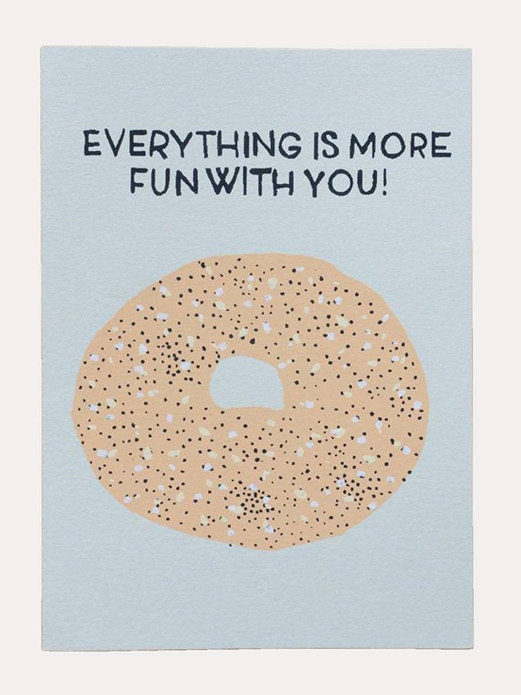 Gold Teeth Brooklyn Everything is Better With You Card - Saint Bernard