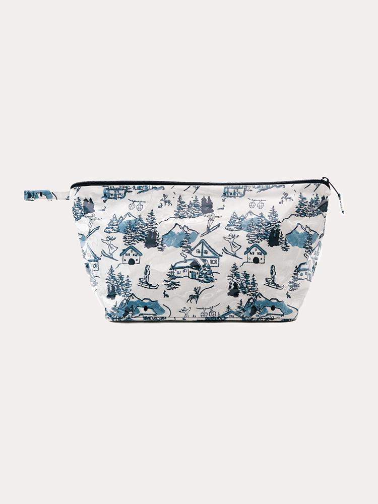 Roller Rabbit Ski Toile Makeup Bag - Saint Bernard