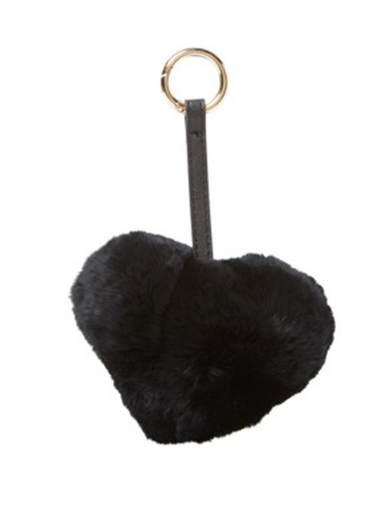 Jocelyn Dyed Black Red Rabbit Heart - Saint Bernard