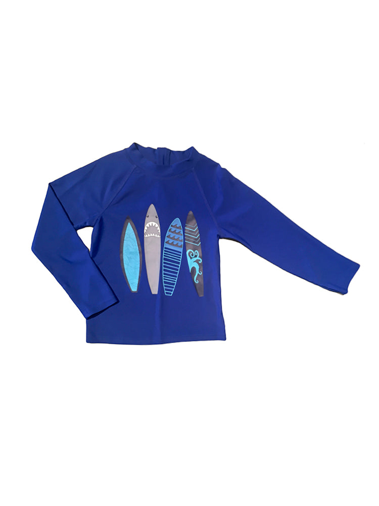 Mott 50 Boys' Mini Max Long Sleeve Swim Shirt - Saint Bernard