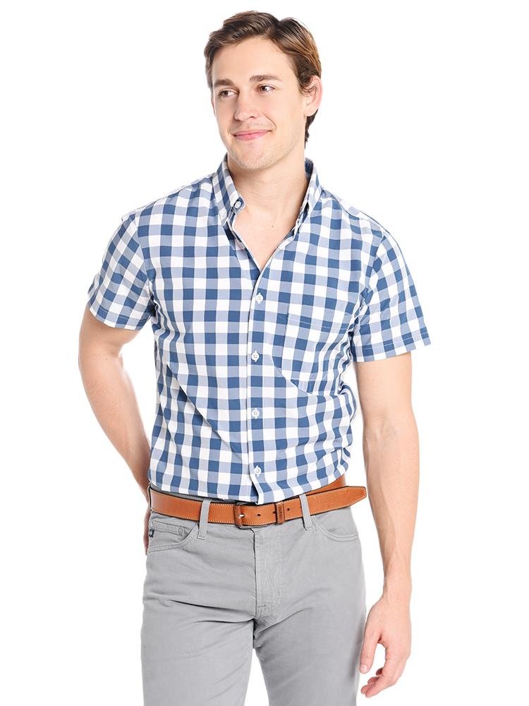 Mizzen+Main Blackburn Short Sleeve Leeward Collection Shirt - Saint Bernard