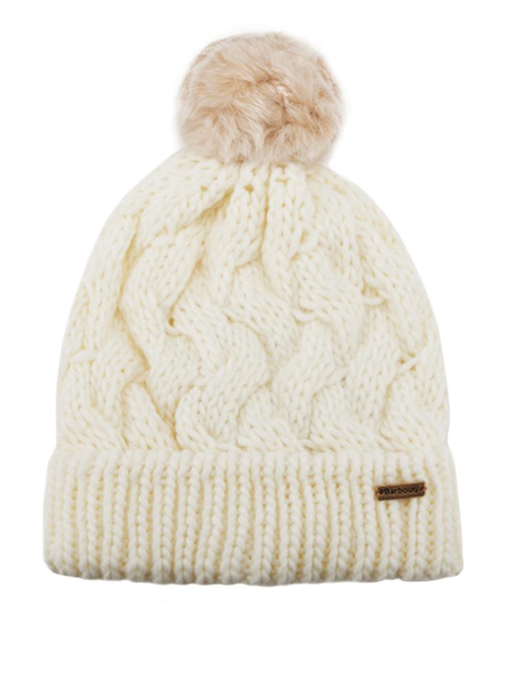 Barbour Fur Pom Pom Beanie Hat - Saint Bernard