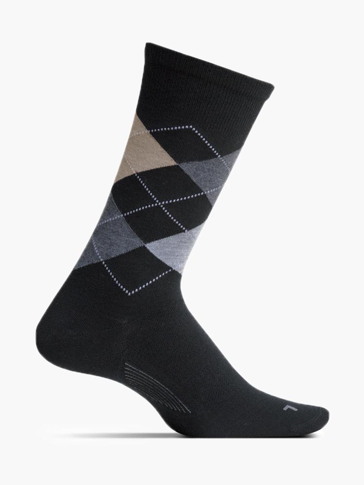 Feetures Everyday Men's Argyle Cushion Crew - Saint Bernard