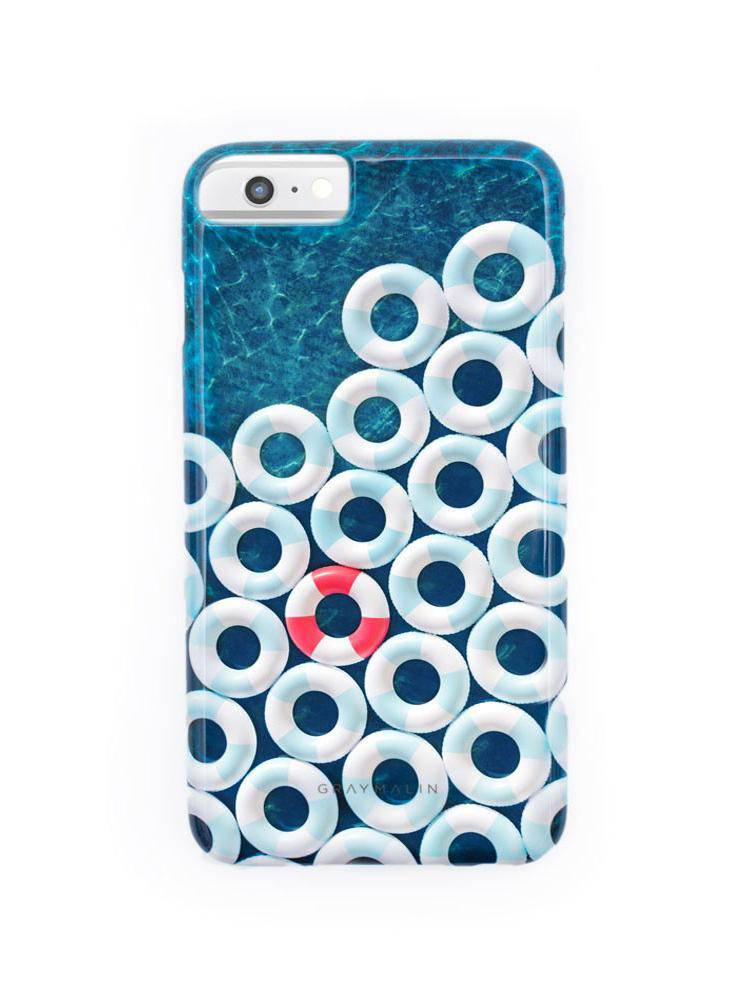Gray Malin Light Blue Tubes iPhone 6/6s Case - Saint Bernard