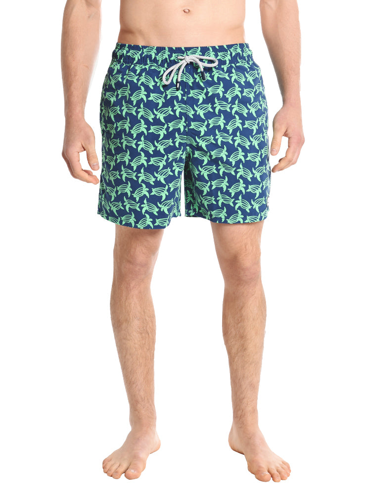 Tom & Teddy Turtle Volley Swim Trunk - Saint Bernard