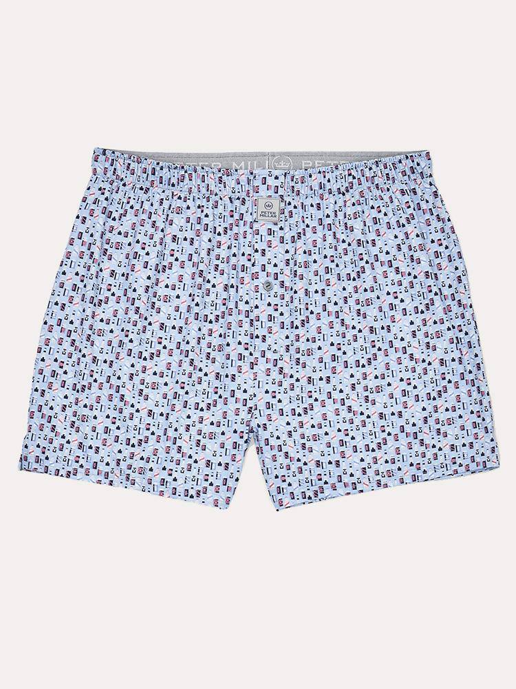 Peter Millar Rowan Print Brewers Stretch Jersey Boxer - Saint Bernard