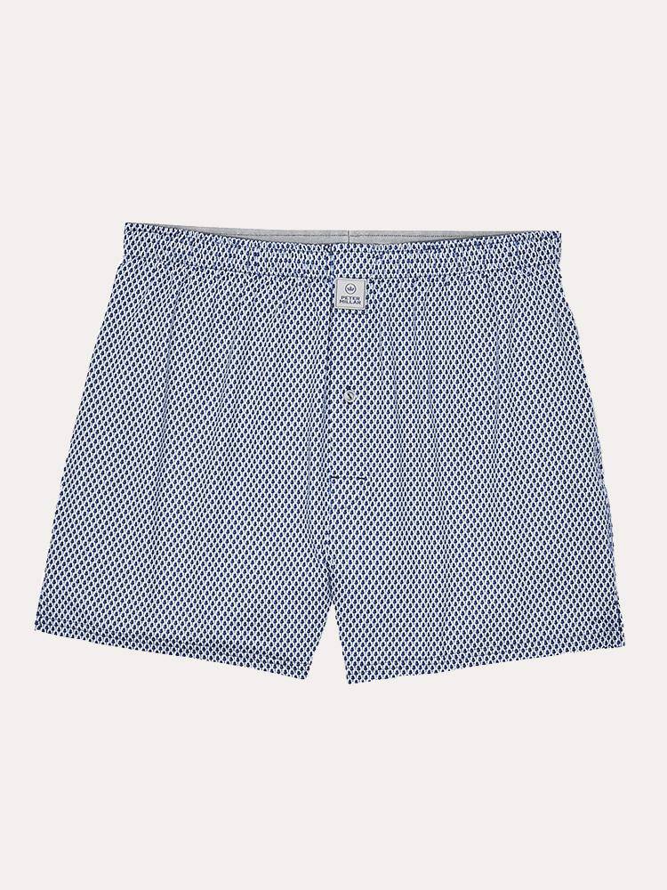 Peter Millar Albans Printed Guitars Stretch Jersey Boxers - Saint Bernard