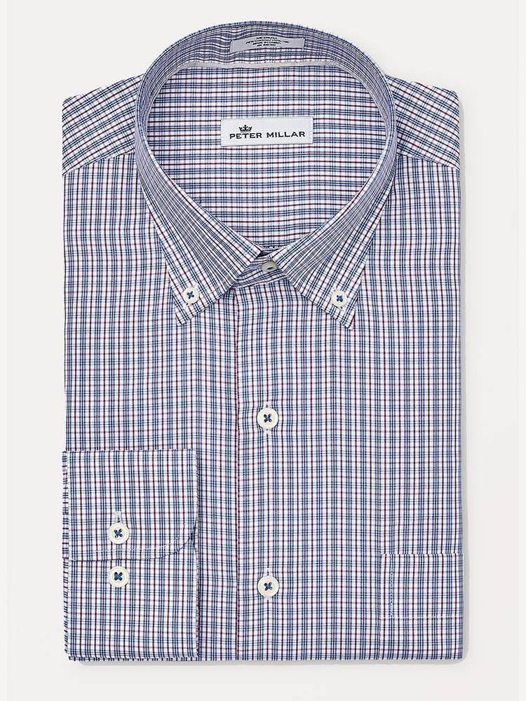 Peter Millar Crown Soft Townlands Multicheck - Saint Bernard