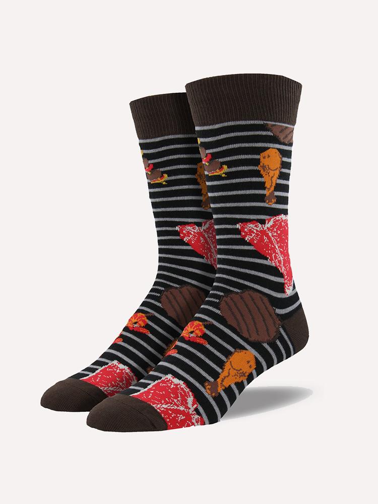 Socksmith Men's Grillin 'N Chillin Socks - Saint Bernard