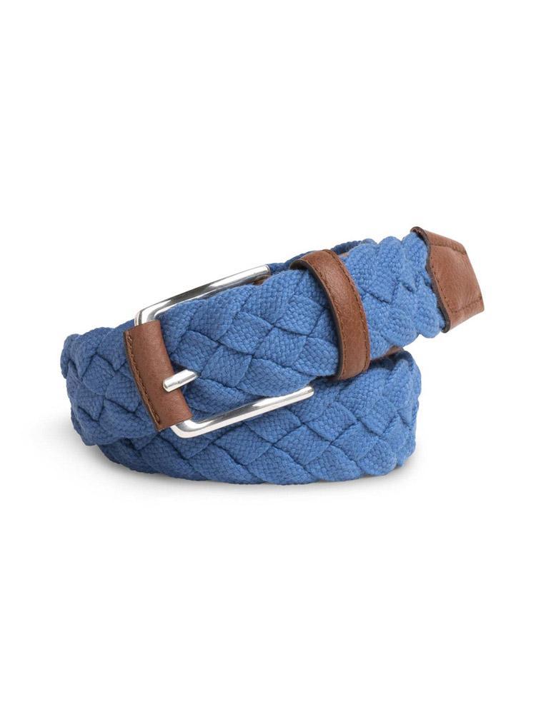 Peter Millar Men's Seaside Cotton Braided Belt - Saint Bernard