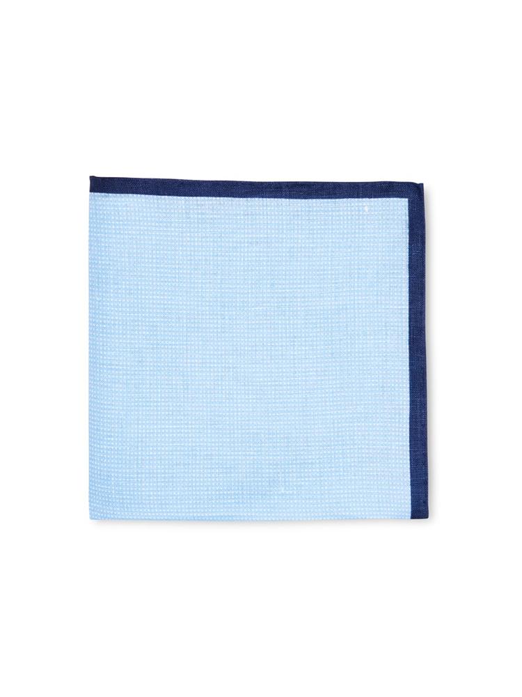 Peter Millar Mini Gingham Pocket Square - Saint Bernard