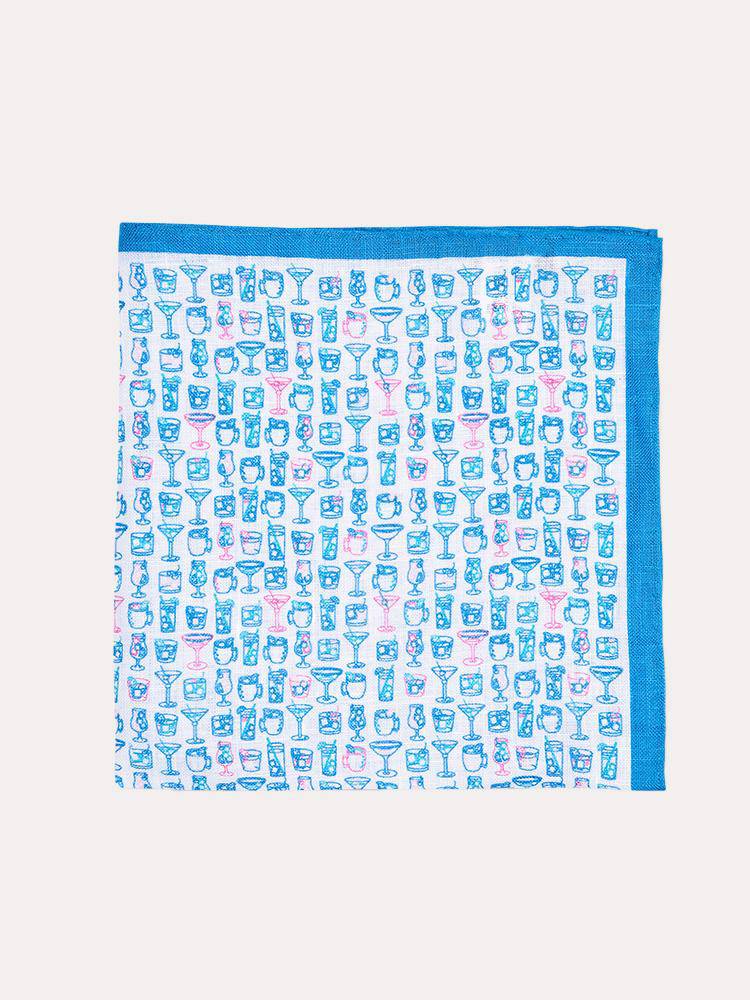 Peter Millar Lil' Friday Print Pocket Square - Saint Bernard