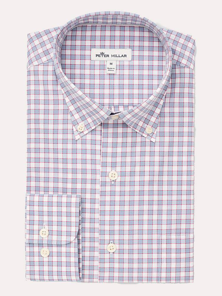 Peter Millar Lewis Glen Check Shirt - Saint Bernard