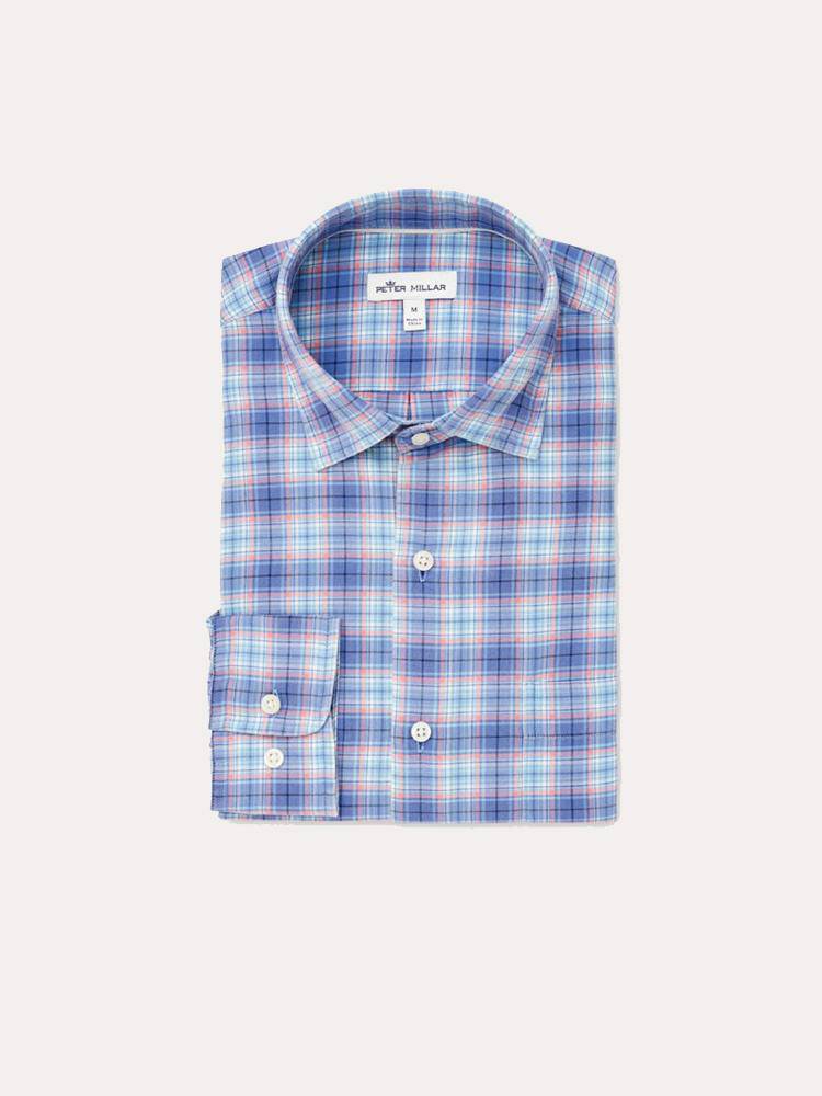 Peter Millar Men's Whitby Coast Plaid Button Down - Saint Bernard