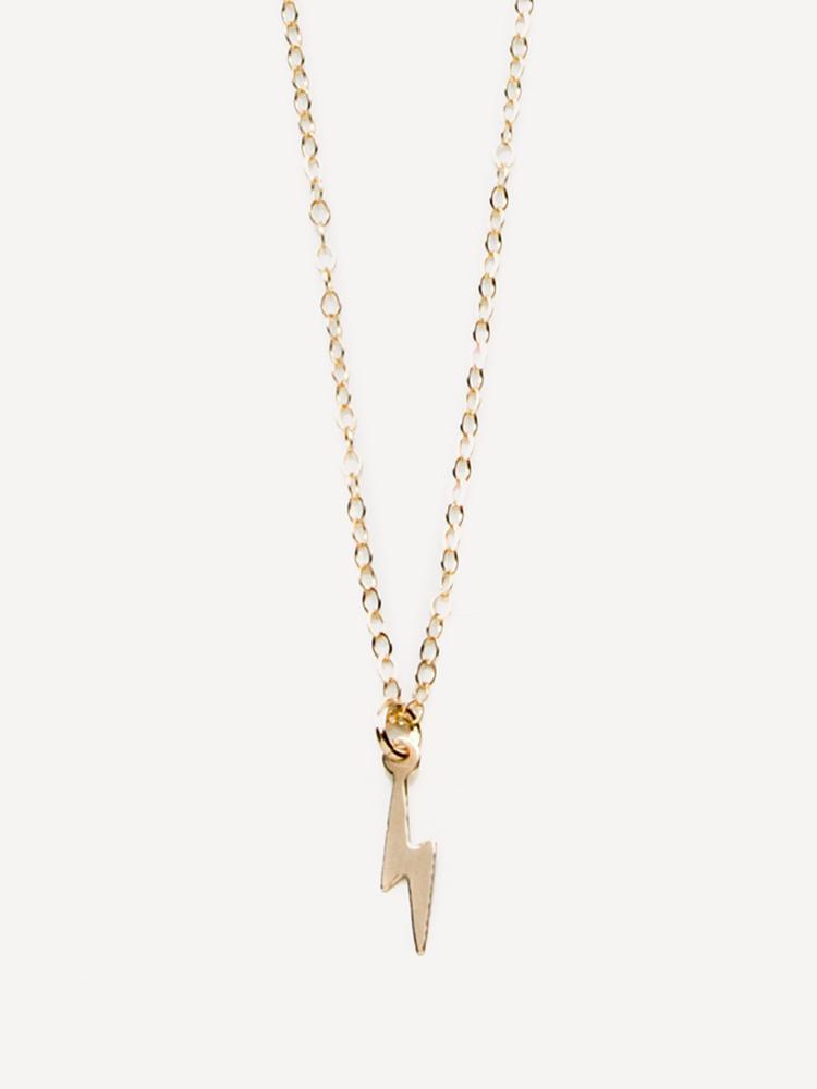 Joy Dravecky Lightning Bolt Charm Necklace - Saint Bernard