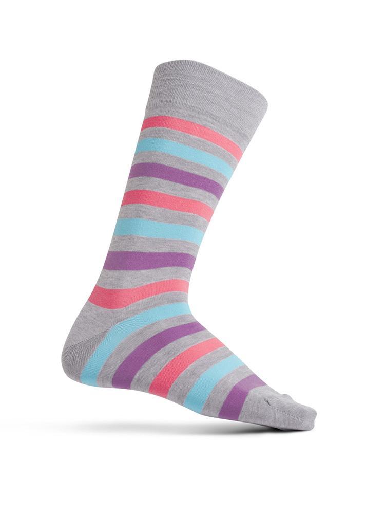 Peter Millar Men's Multi Stripe Socks - Saint Bernard