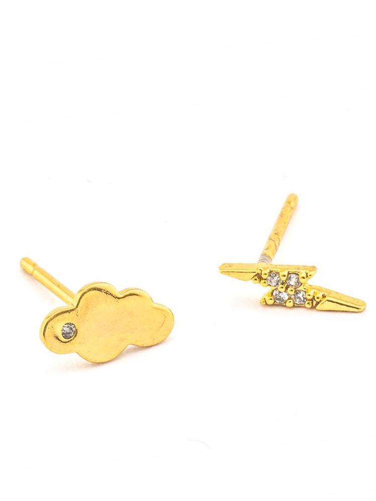 TAI CZ Gold Cloud Thunder Studs - Saint Bernard