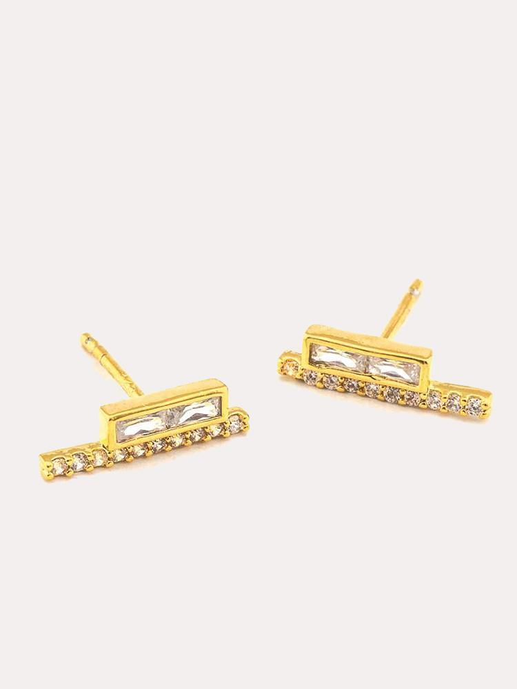 Tai Baguette Stick Post Earring - Saint Bernard