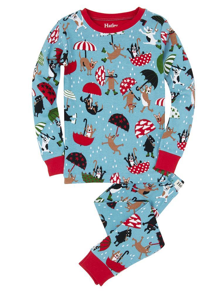 Hatley Boys' Raining Dogs Pajama Set - Saint Bernard