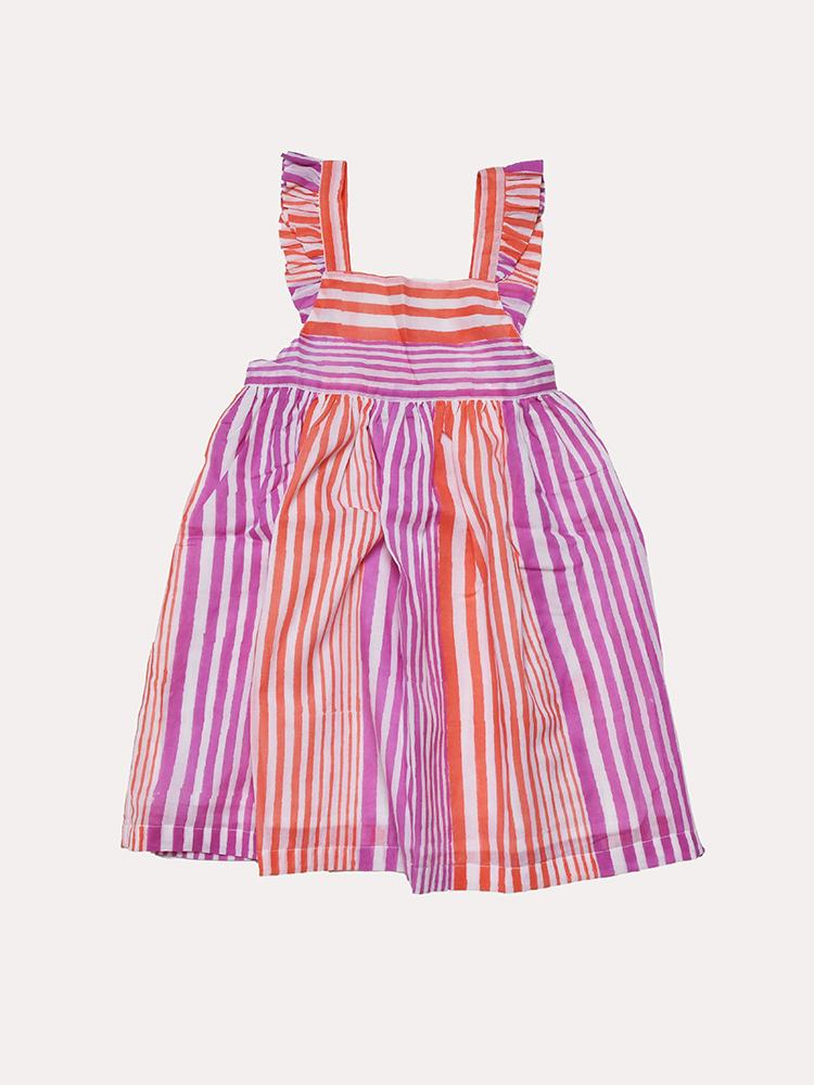 Oliphant Ruffle Cross Back Dress - Saint Bernard