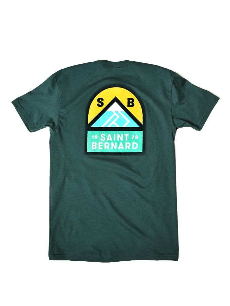 Saint Bernard Mountains & Ski Run Tee - Saint Bernard