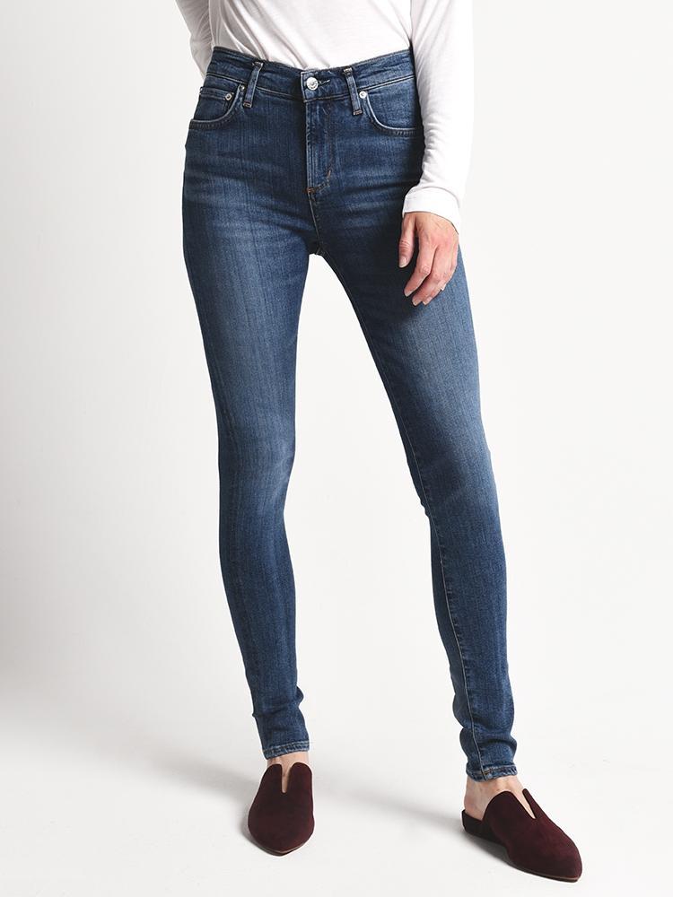 AGOLDE Roxanne Super High Rise Skinny Jean - Saint Bernard