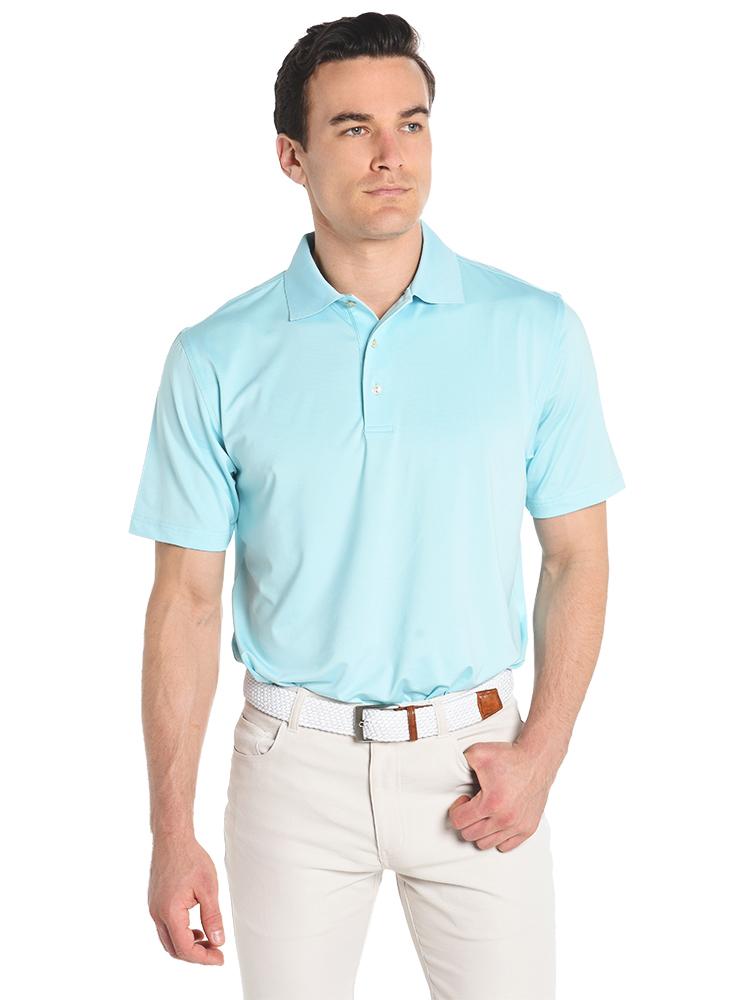 Peter Millar Men's Solid Stretch Jersey Polo - Saint Bernard