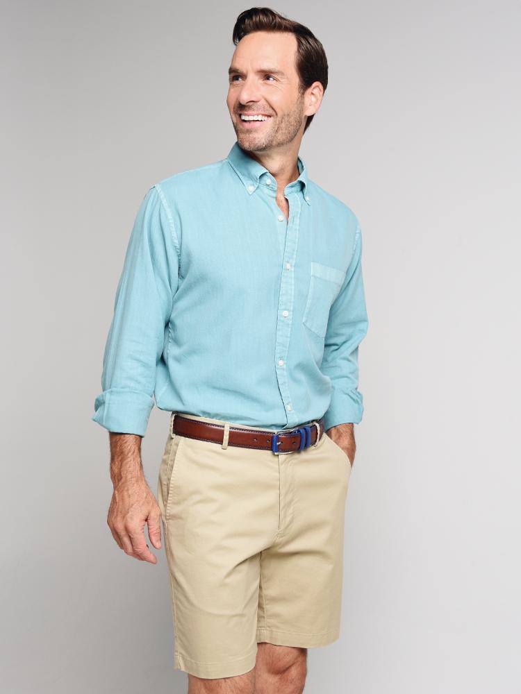 Peter Millar Garment Dyed Solid Shirt - Saint Bernard