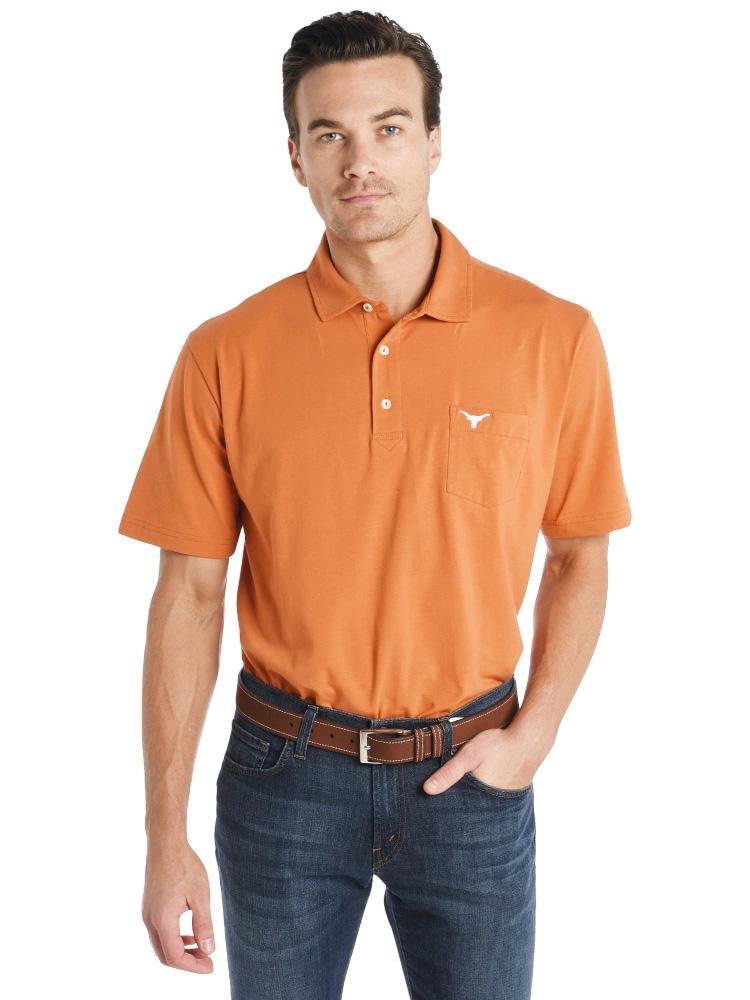 Peter Millar Men's Collegiate Seaside Washed Pocket Polo - Saint Bernard