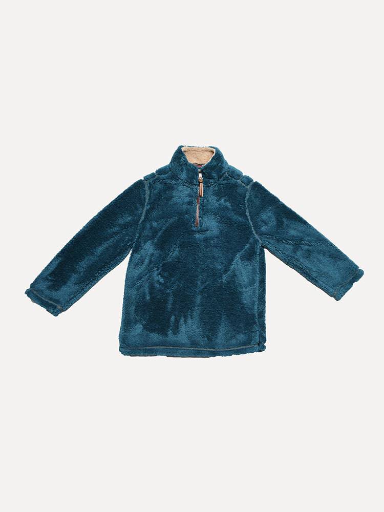 True Grit Boys' Pebble Pile 1/4 Zip Pullover - Saint Bernard