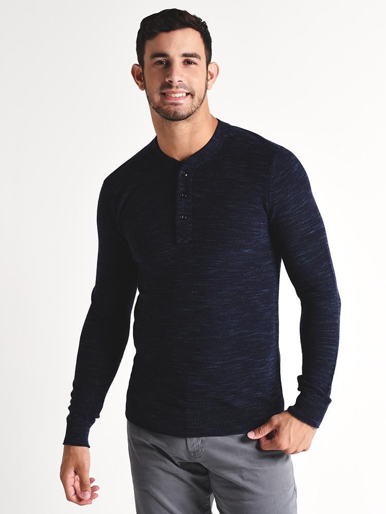 Bonobos Merino Henley Slim Fit - Saint Bernard