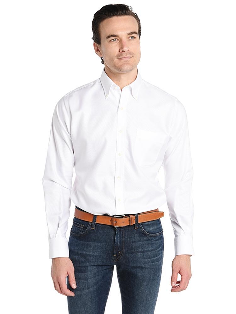 Peter Millar Men's Long Sleeve Nano Luxe Royal Oxford Shirt