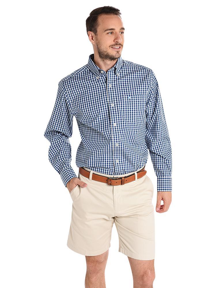 Southern Tide Men's Gingham Sport Shirt - Saint Bernard