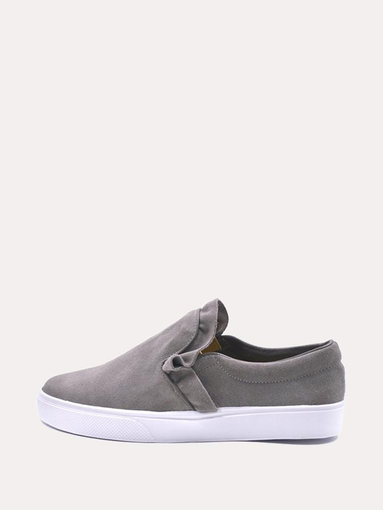 Kaanas Trento Suede Ruffle Sneaker - Saint Bernard