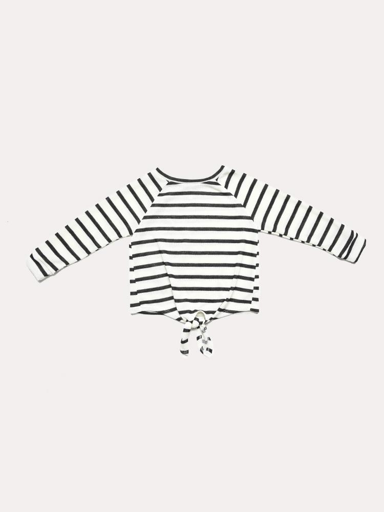 GTOG Girls' Stripe Tied Tunic Top - Saint Bernard