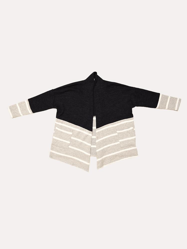 GTOG Girls' Stripe Cardigan - Saint Bernard