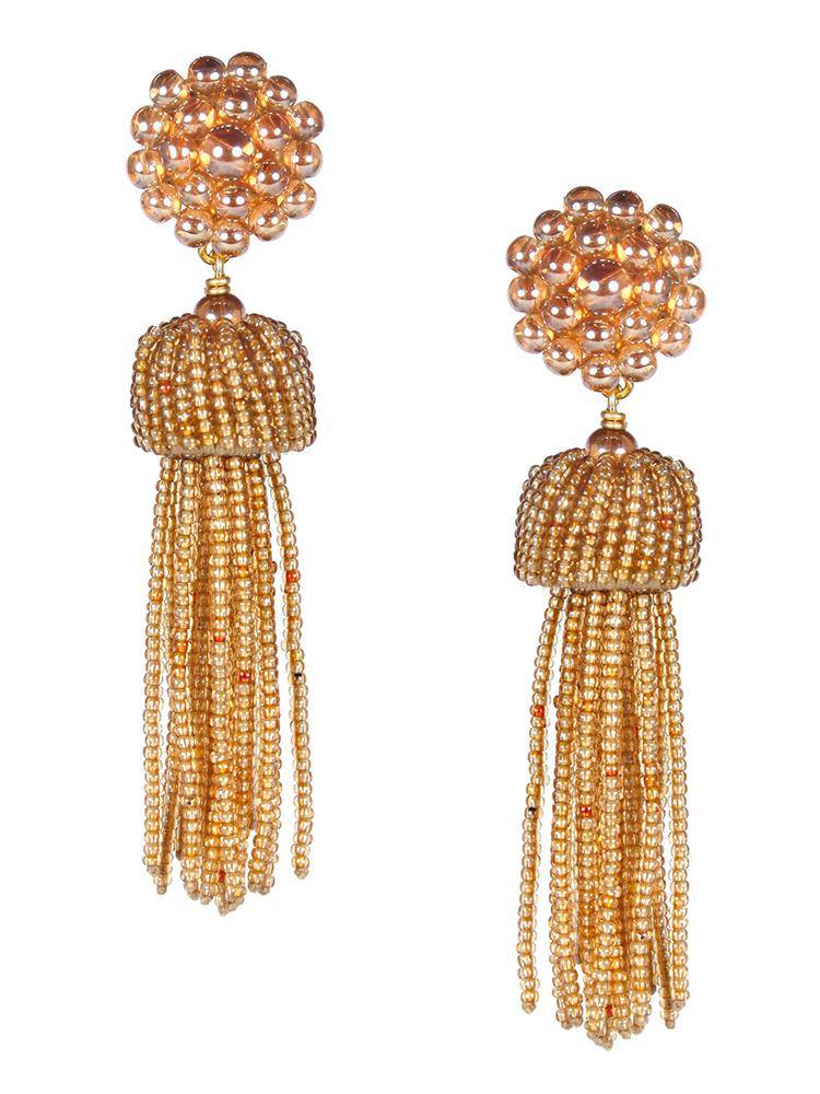 Lisi Lerch Champagne Tassel Earring - Saint Bernard