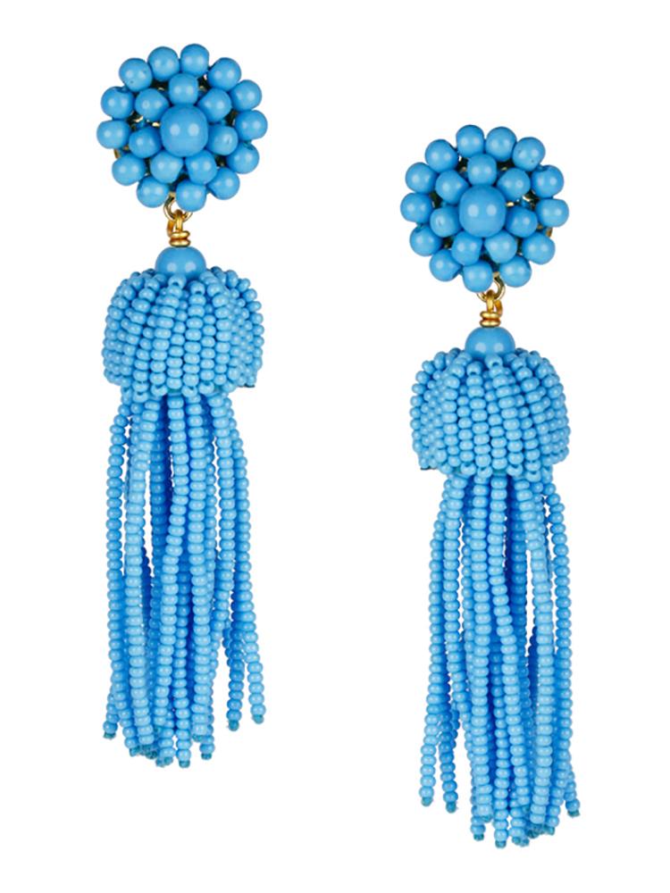 Lisi Lerch Turquoise Tassel Earring - Saint Bernard