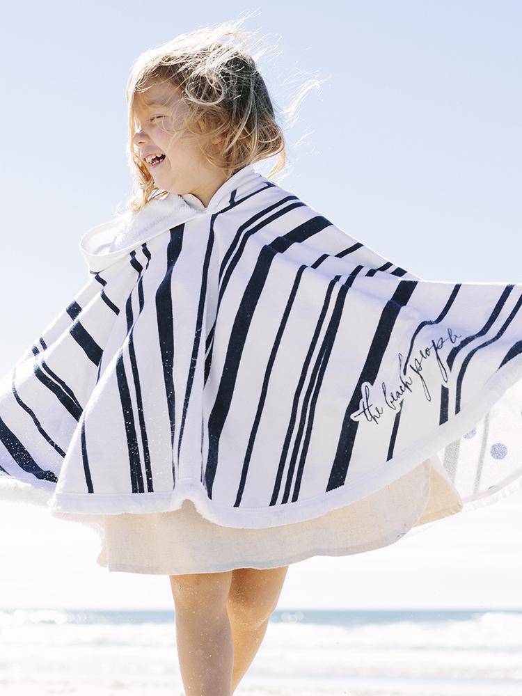 The Beach People Kids' The Nautic Petite Poncho - Saint Bernard