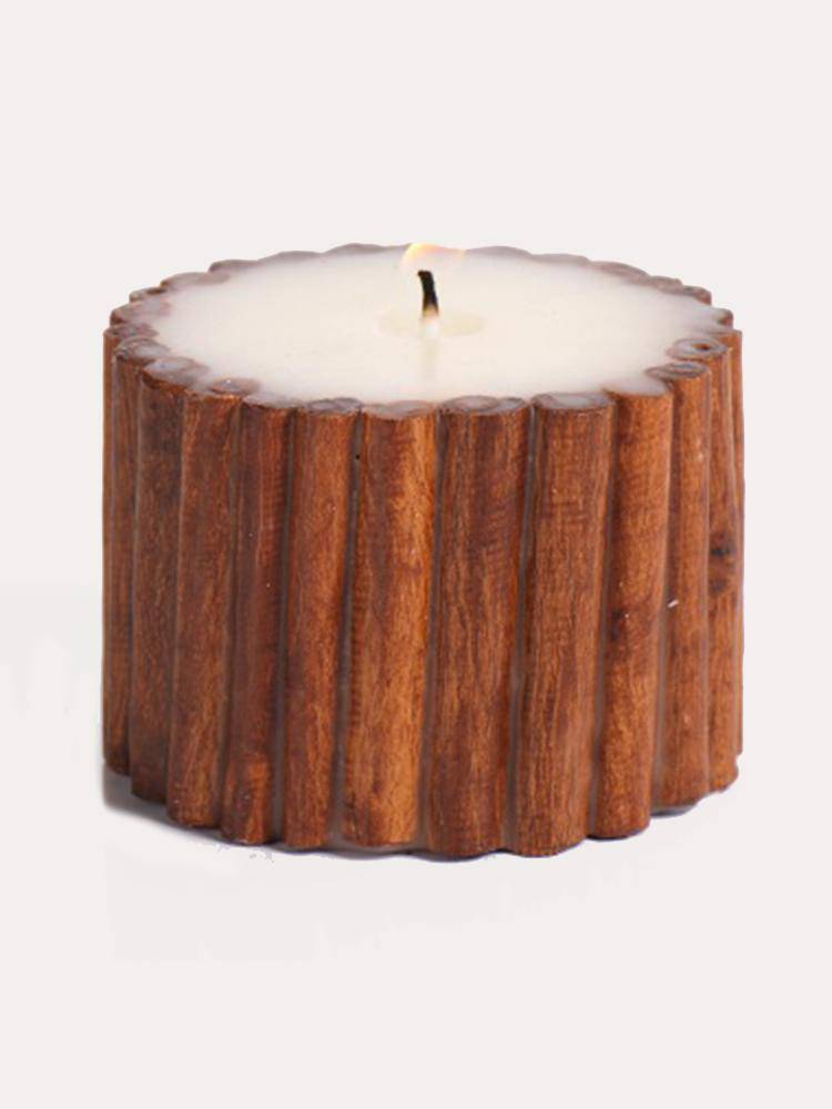 Zodax Cinnamon Scented Pillar Candle Small - Saint Bernard