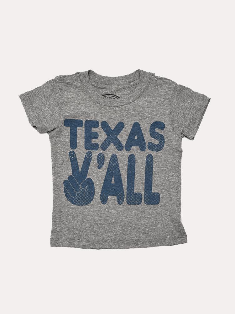 Tiny Whales Texas Yall Boy's Tee - Saint Bernard
