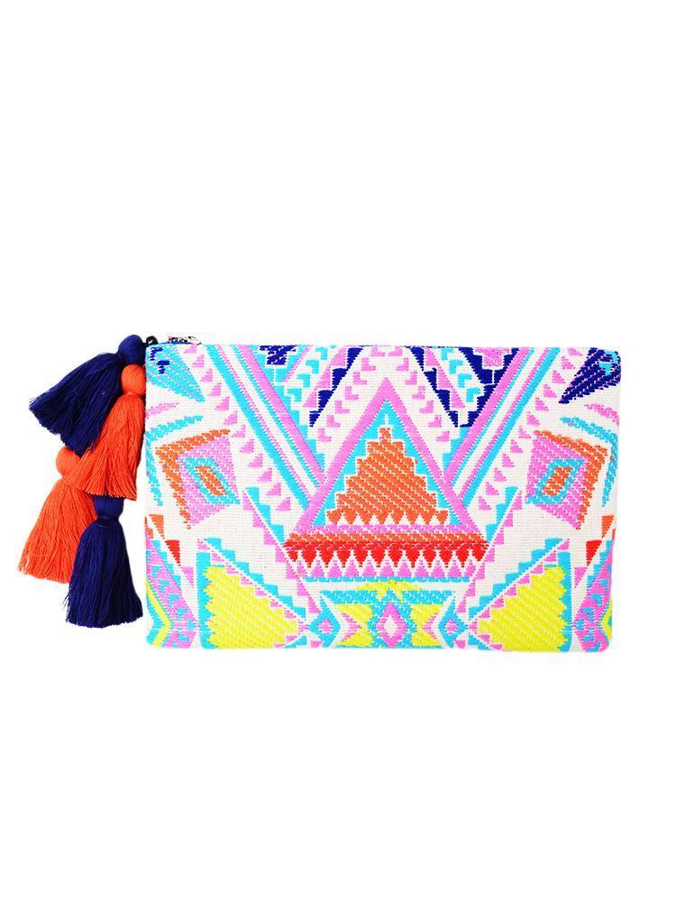 Roberta Roller Rabbit Shaan Zipper Clutch - Saint Bernard