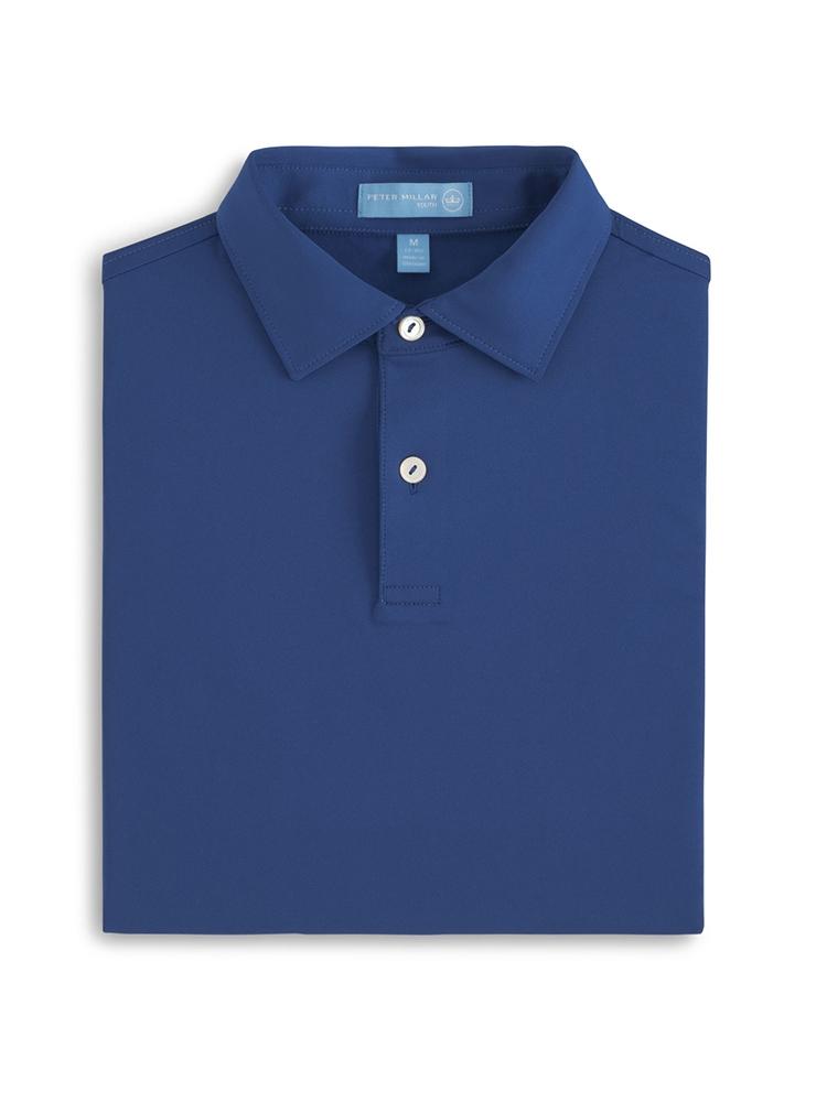 Peter Millar Boys' Solid Stretch Jersey Sean Polo - Saint Bernard