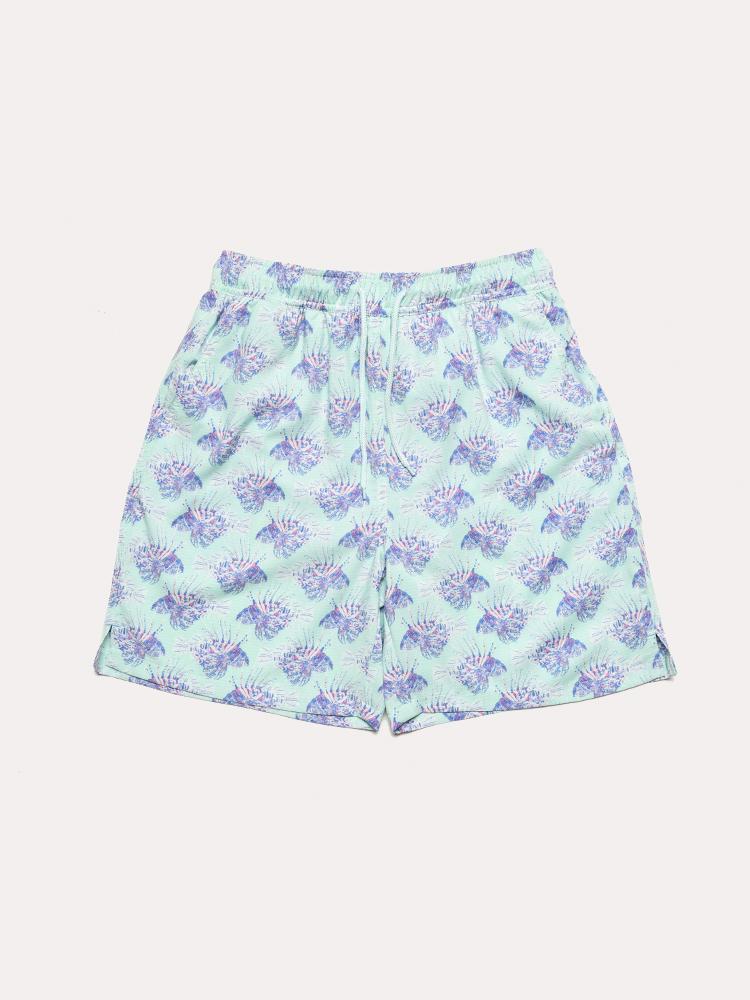 Peter Millar Boys' Lionfish Swim Trunk - Saint Bernard