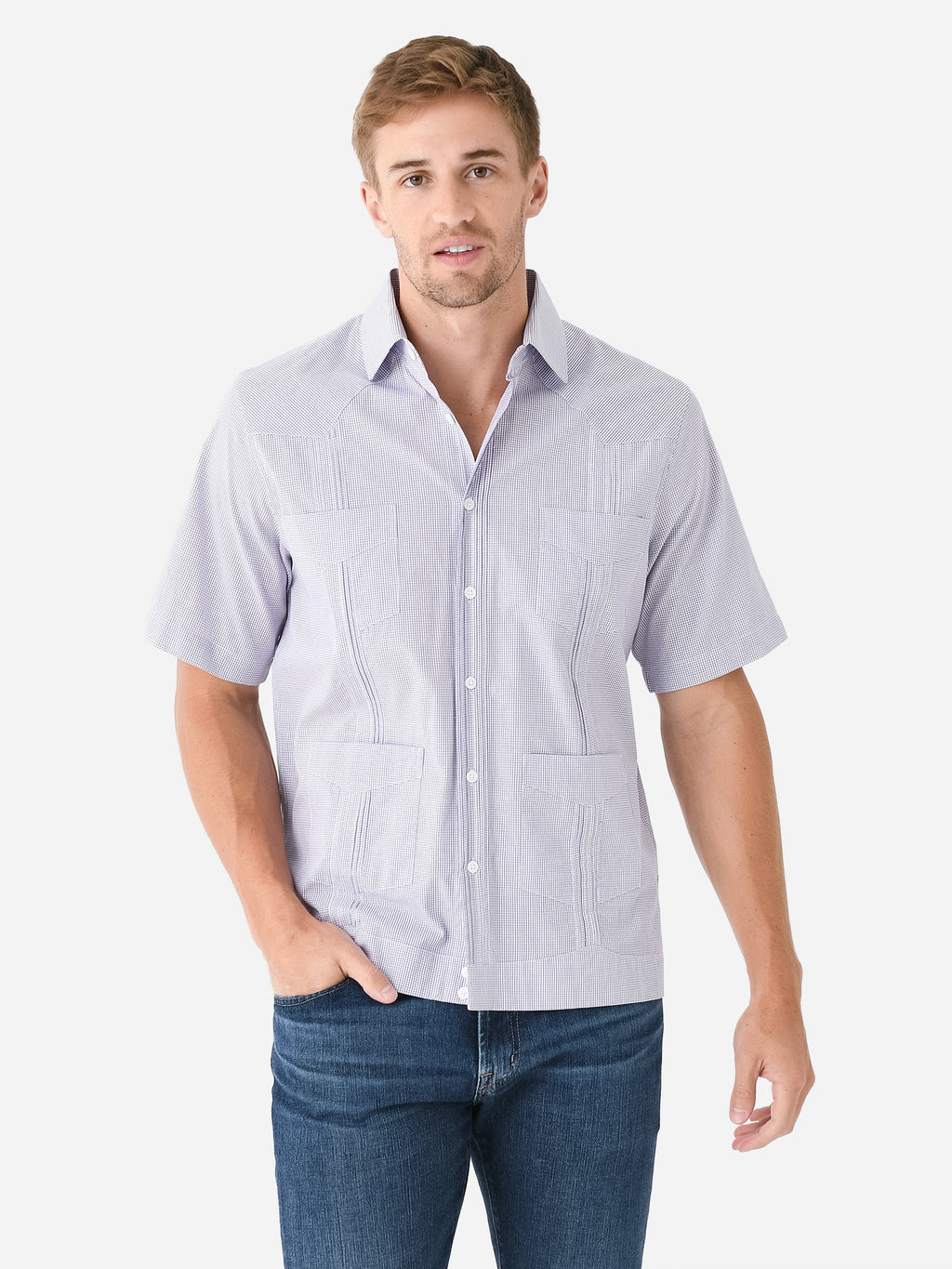 Centuria Men's Guayabera Shirt - Saint Bernard